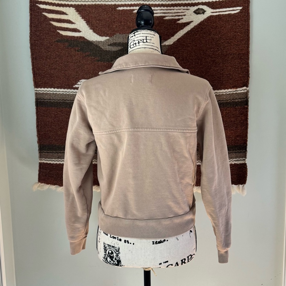 Everlane Organic Track Half-Zip Pullover in Burnt Sugar - Picture 5 of 11